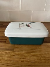 Denby Greenwheat Butter Dish. Almost Brand New. Excellent Condition No Chips