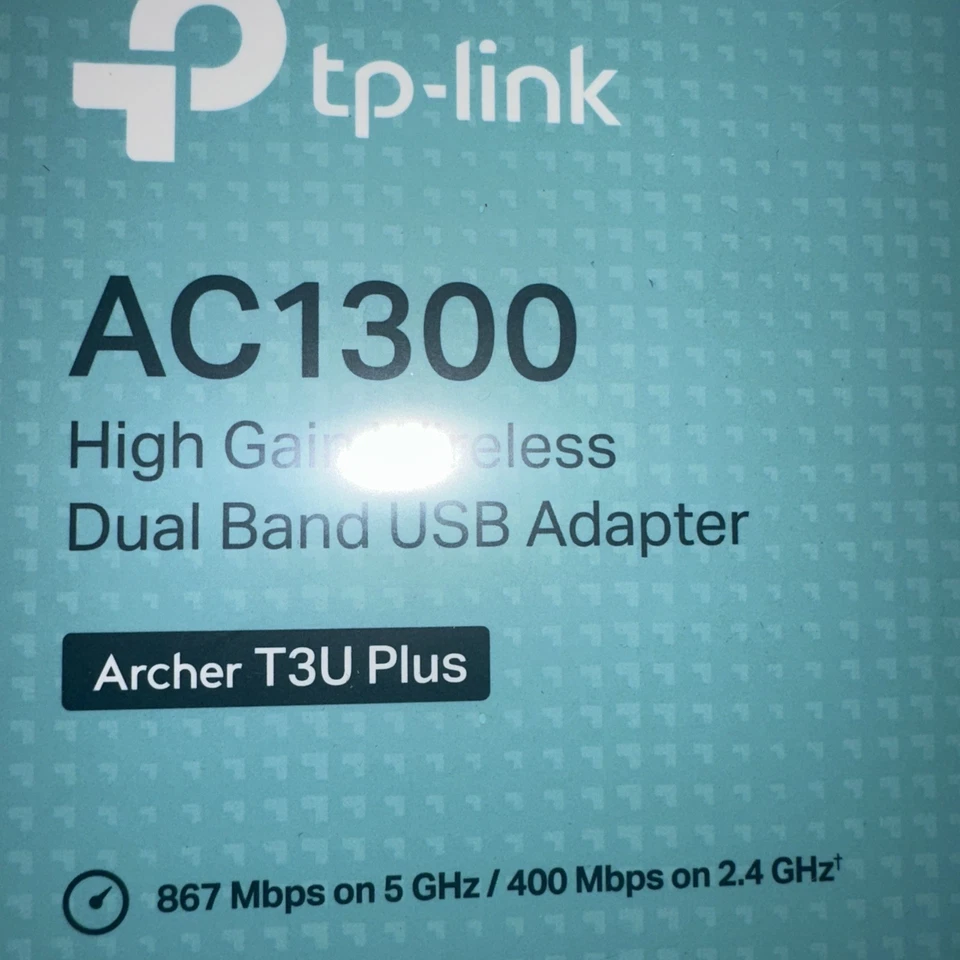TP-LINK AC1300 Archer T3U Plus 1300Mbps Wireless Dual-Band USB Adapter - Black - Image 2 of 4