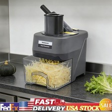 Electric Vegetable Dicer Slicer, Commercial Food Processor W/ 3 Stainless Blades