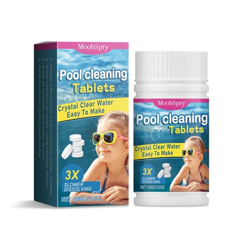 Multifunctional Instant Cleaning Pool Bath Pool Effervescent Tablets 100g - Picture 1 of 6