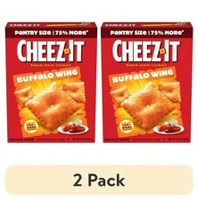 (2 pack) Cheez-It Buffalo Wing Cheese Crackers, Baked Snack Crackers, 12.4 oz