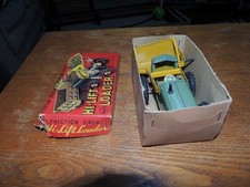 Rare 50's Marx Linemar Japanese Tin Friction Siren Hi-Lift Loader NEW MIB READ