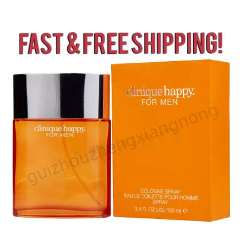 NEW Clinique Happy for Men 3.4 oz Cologne Spray New In Box~FREE SHIPPING