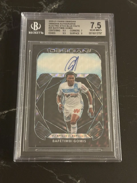 2020 Panini Obsidian - Olympique Marseille - Bafetimbi Gomis Auto 1/1 One Of One