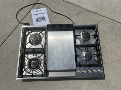 ILVE Professional Plus Stainless Steel Gas Cooktop 90cm/36 Inches 4 Burners