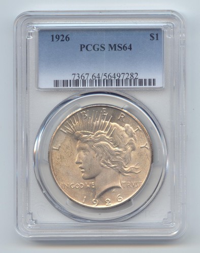 1926 Peace Dollar, PCGS MS-64