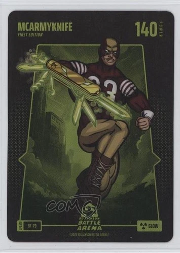 2025 Bo Jackson Battle Arena TCG Alpha Update Battlefoil McArmyknife #BF-79