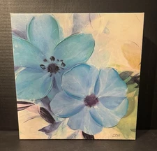 Canvas Blue Floral Painting/Print Worldwide 2019 IVO Stoyanov • by Art In Motion