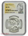 2024 Peace Dollar $1 NGC MS 70