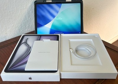     Apple iPad Air 11  M2 128GB Wi-Fi Space Grau   Wie Neu   Mit Originalkarton 