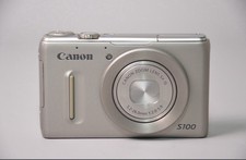  MINT Canon PowerShot S100 Silver 12.1MP Digital Camera W/ SD Card