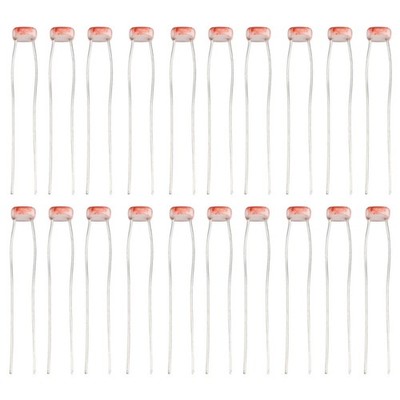 20 Pcs Photo Resistor Light-dependent Photoresistor Film Resistors