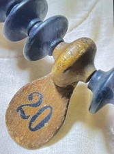  RARE  ANTIQUE WOOD BILLIARDS POOL TABLE SCORING BEADS ORIGINAL  VERY RARE 