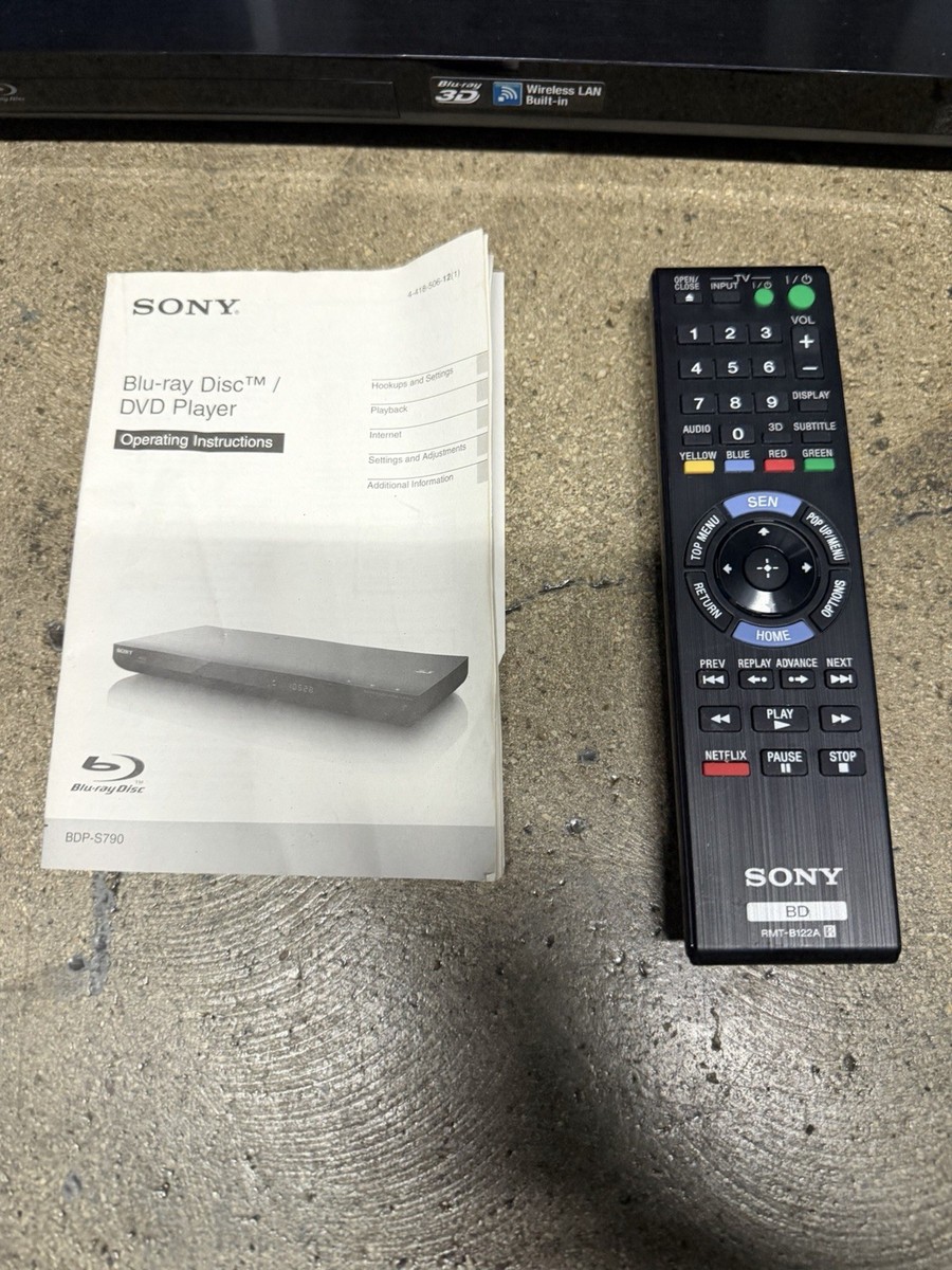 Sony BDP-S790 Smart Streaming Blu-Ray DVD Disc Player 3D Built-In