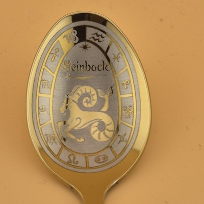Geschenkidee Teelöffel Geschenk Tierkreiszeichen Steinbock Stetnzeichen