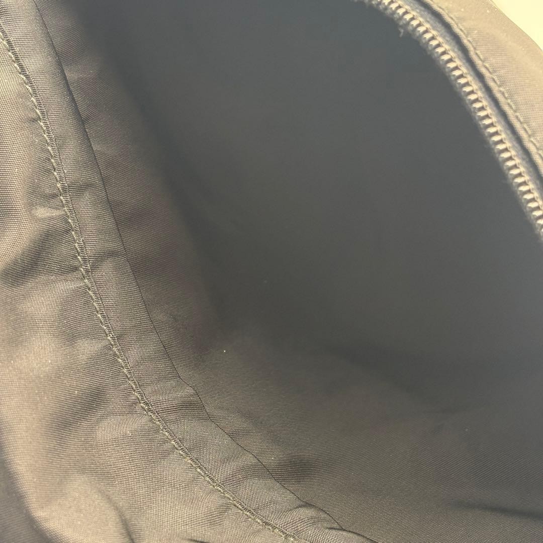 PRADA Nylon Shoulder Bag Black Triangle Logo Diagonal Crossbody Authentic Italy thumbnail 8