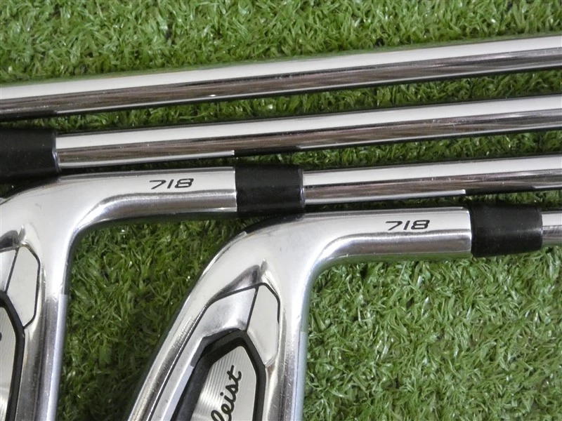 Titleist 718 AP3 Irons 4-P & 48* W AMT Black S300 Stiff Steel with Midsize Grips - Image 3 of 4
