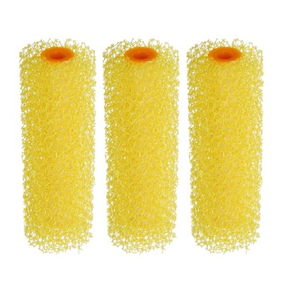 3Pcs Paint Roller Cover 4 Inch Big Texture Sponge Brush for Household Wall