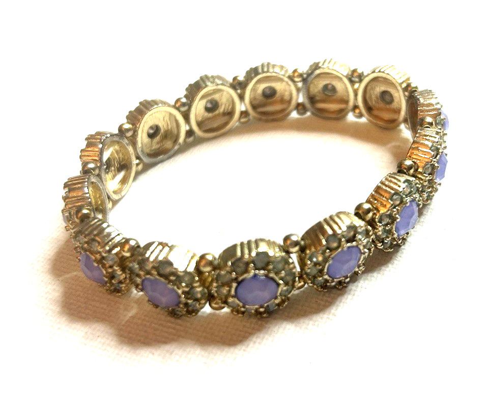 Unbranded 6.5” Silvertone Stackable Stretch Brace… - image 5