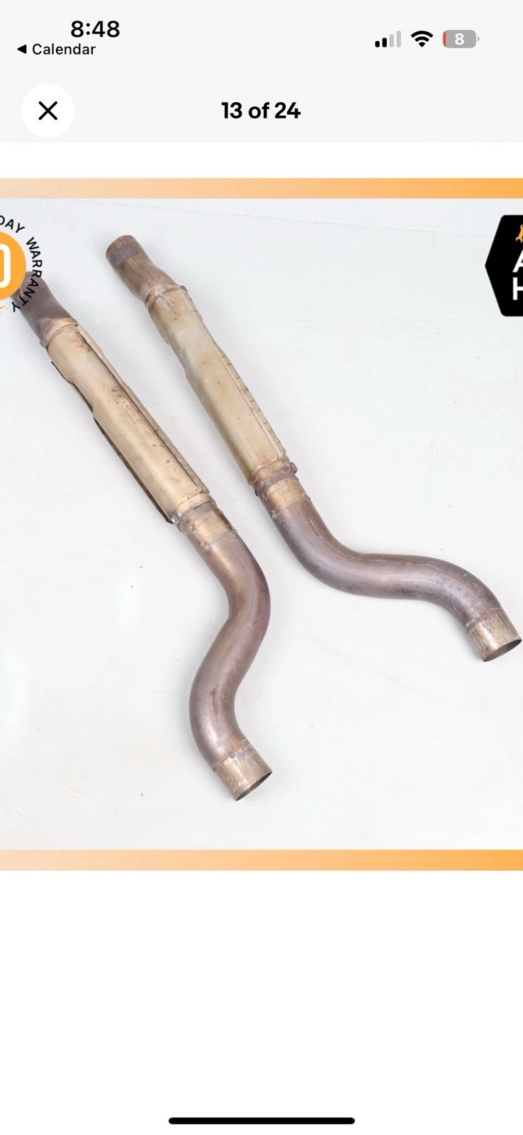 Maserati GranTurismo M145 Engine Exhaust Downpipes Right & Left Set OEM 28k