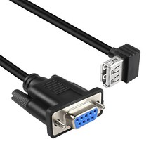 USB Female to RS-232 DB9 Female Adapter Cable,USB 2.0 to Serial RS232 DB9 9-p...