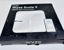Wyze WSCAKX-W Bluetooth Smart Body Composition Scale Digital Bathroom White