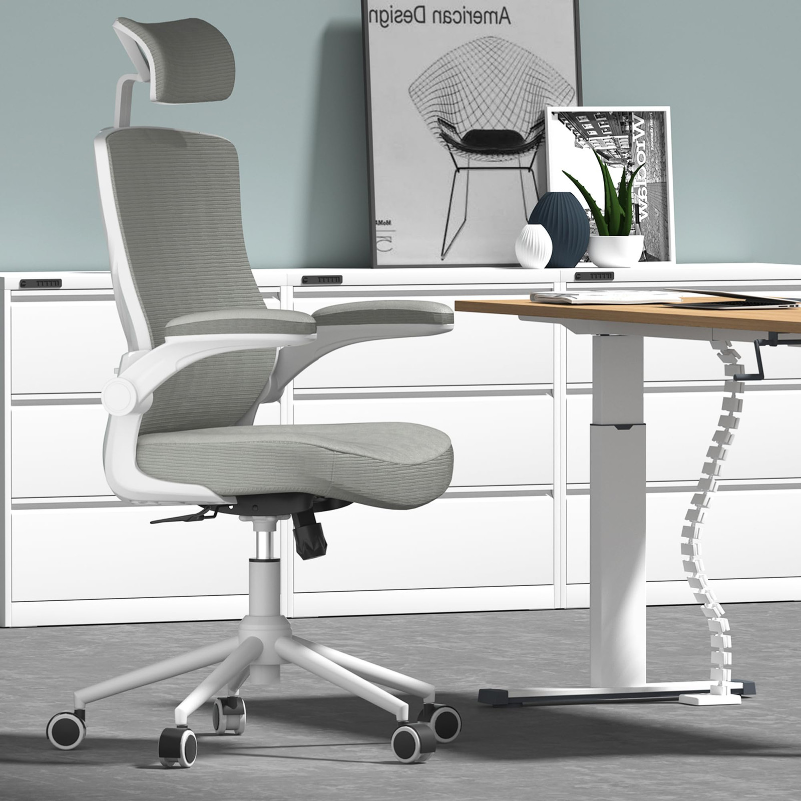 Ergonomic High Back Home Office Chair with Adjustable Features for Comfortable Desk Work