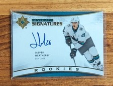 2021 22 Upper Deck Premier Jasper Weatherby Rookies Ultimate Signature #USR-JW
