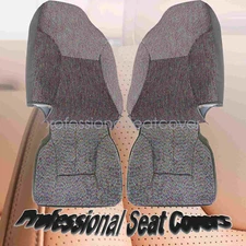 Fits Dodge Ram 2500 3500 98-02 Front Bottom & Back Cloth Seat Cover Mist Gray