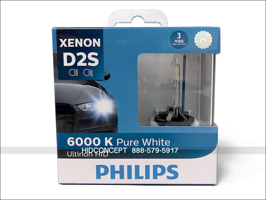 Philips D2S ULTINON 6000K HID Xenon Headlight Bulbs Philips D2S ULTINON 6000K HID Xenon Headlight Bulbs
