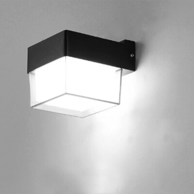 5W LED Outdoor Wall Sconce Light Fixture Waterproof PC Mask Patio Lamp Fens Door