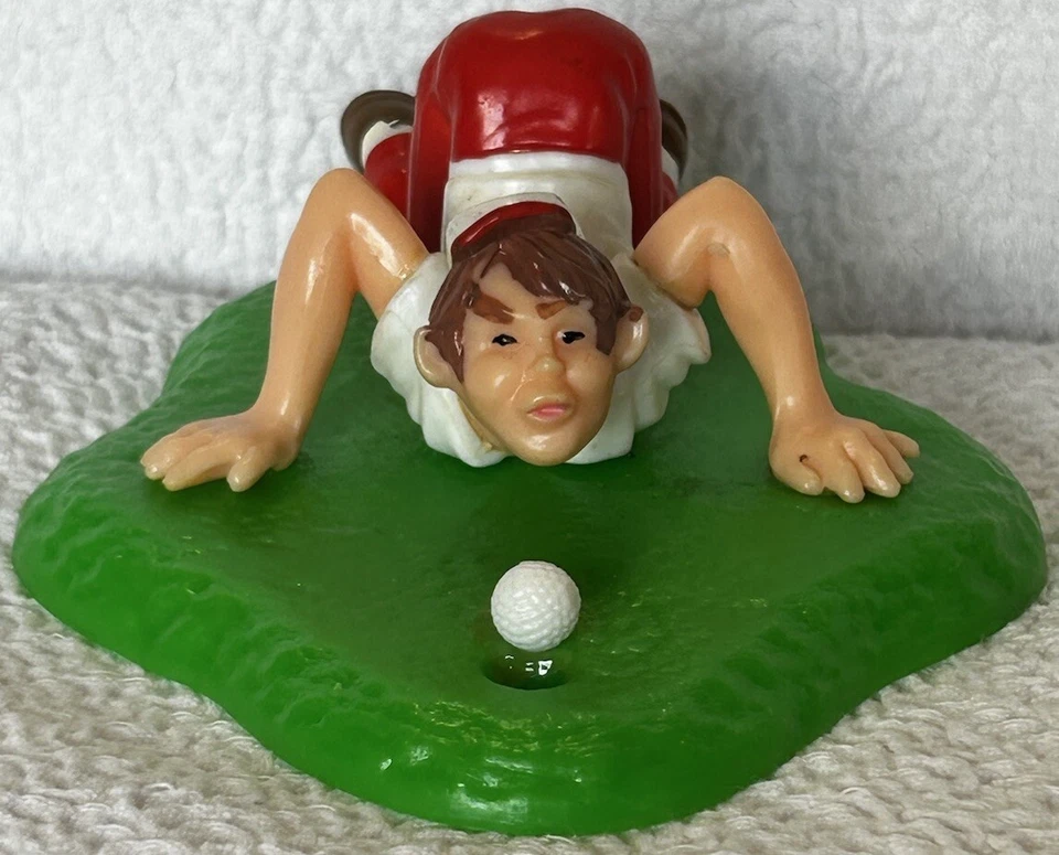 "Caprichoso adorno de pastel de golfista vintage 1978 Wilton #1306-5158 5""Lx4""Wx2""H divertido" Foto 3 de 4