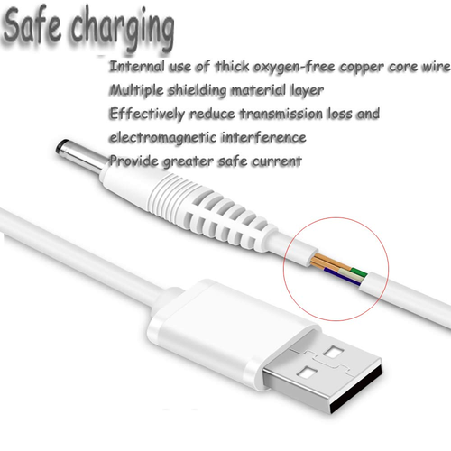 5V DC Power Cord USB to DC 3.5Mm X 1.35Mm Barrel Jack Adapter Connector Charging - Picture 2 of 6