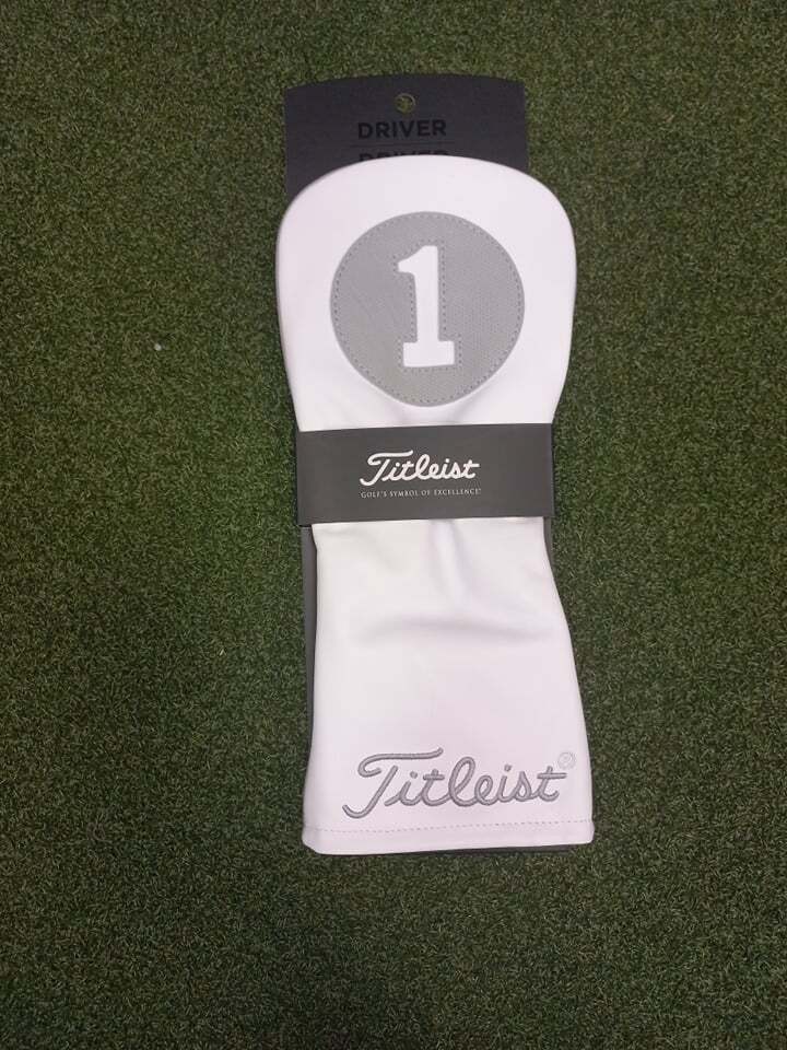 Titleist - タイトリスト White Leather Head Cover 3個セット New golf Titleist leather headcover limited Frost Out white