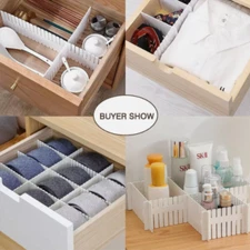 Drawer Divider Adjustable Underwear Dresser Separator Storage Organizer DIY Grid