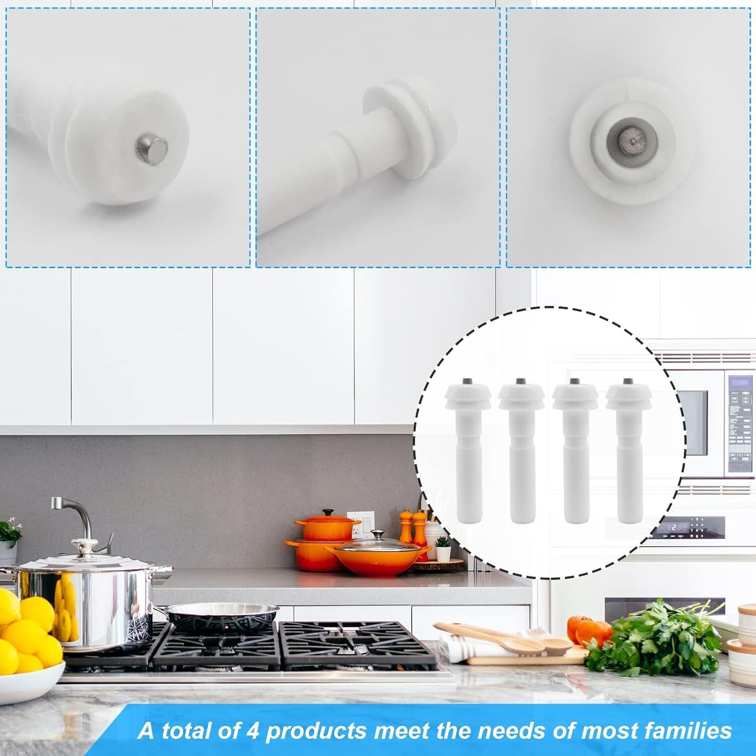 4 Pack Oven Electrode Igniters - GE & Kenmore Compatibility, Metal Alloy Design