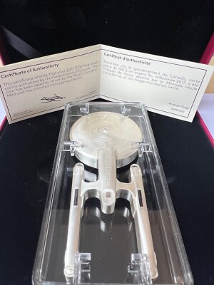 Star Trek  USS Enterprise NCC-1701 10 Unzen Feinsilbermünz 2017 kanadische $ 100