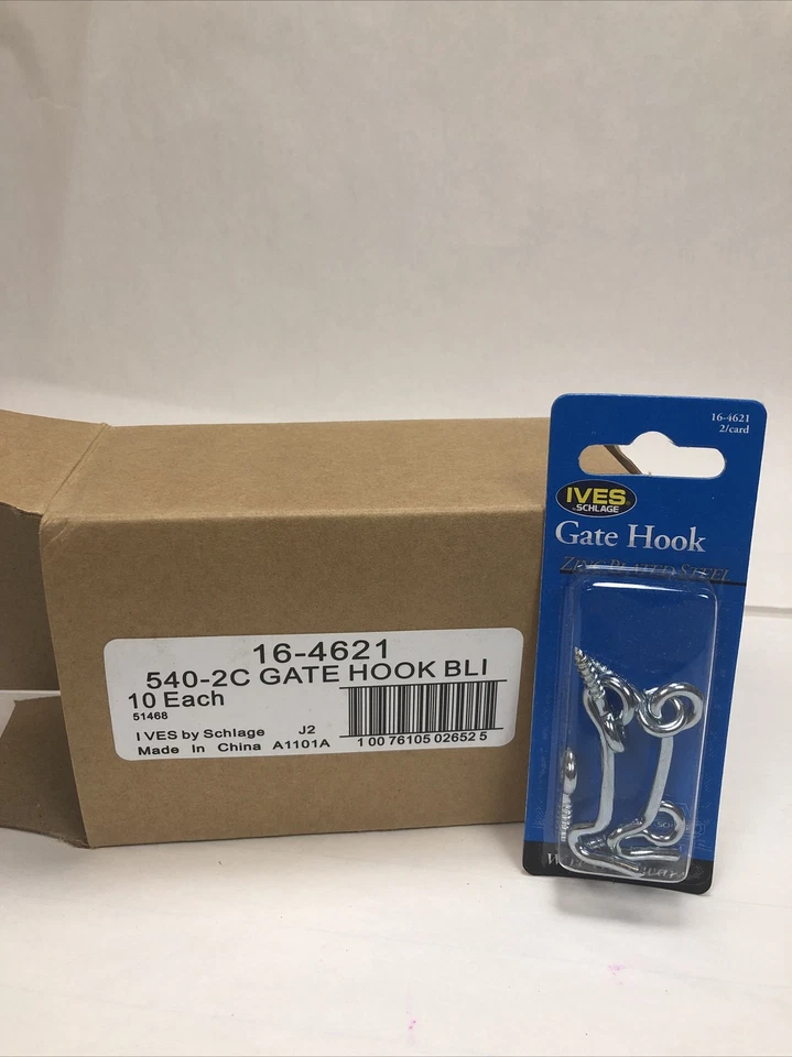 20 - Gancho y ojo de acero galvanizado para puerta cabina granja granero gancho y ojo, 2 pulgadas Foto 4 de 4