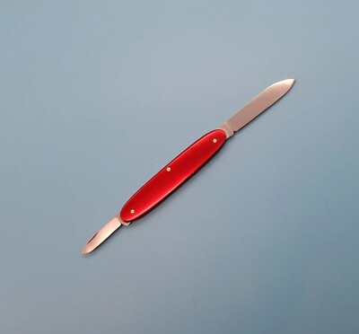 VICTORINOX 84MM ALOX SECRETARY SWISS ARMY KNIFE - RED SMOOTH
