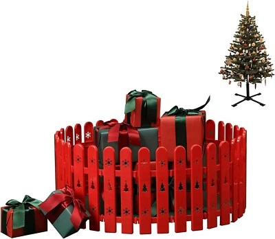 INFLATION INFLACIÓN Árbol de Navidad Rojo Grueso Piquete Valla 36 un.