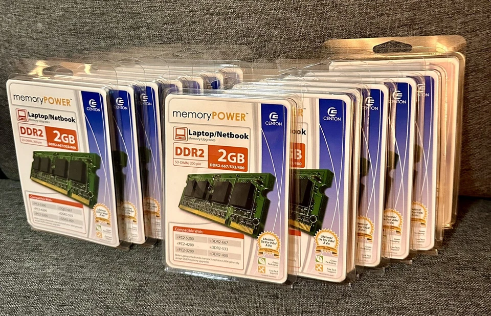 2GB DDR2 Laptop Computer Memory Centon DDR2-667/533/400 New Sealed - Image 3 of 3