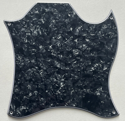 4 Ply Black Pearl Pickguard Fit US Gibson SG Standard Blank Style Guitar Parts