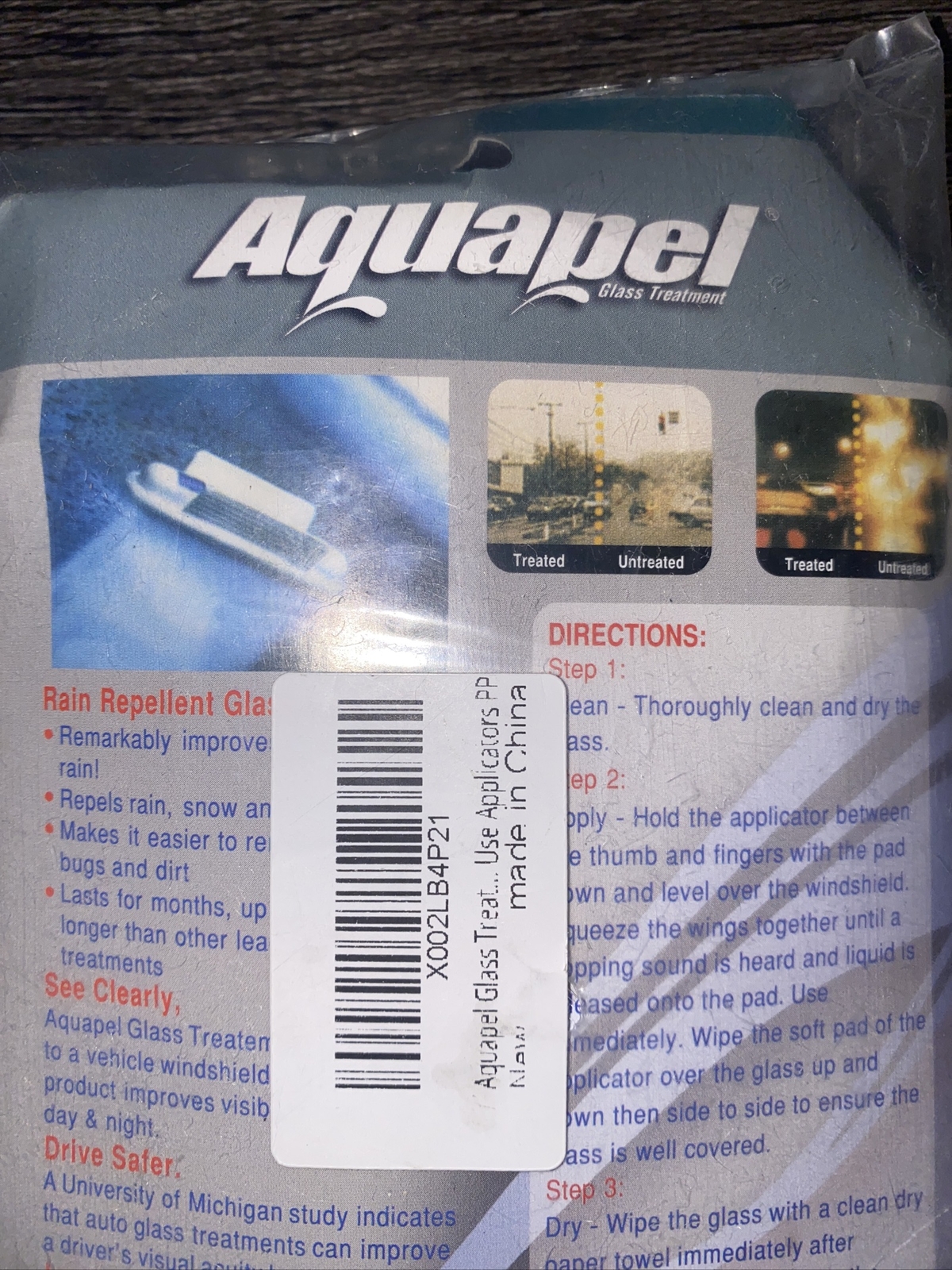 Aquapel Applicator 6 Windshield Glass Alternative Dealer Rain Treatment Water Repels Repellent