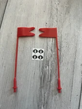 GI Joe Cobra STUN Red or Yellow Flag Set of 2 3D Print Custom with Stickers