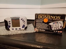 Excalibur  - Electronic Handheld Game - Double 6 Dominoes - Tested - w/box