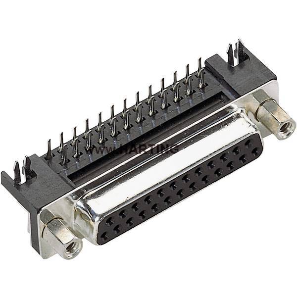 Harting 09 68 363 5812 connettore maschio sub-d 90 poli 25 a saldare 1 pz