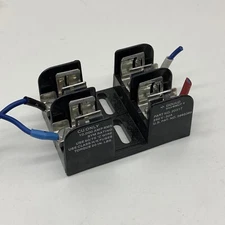 (3-Pack) Gould Shawmut 20317 Fuse Block 2-Pole 250V 30A Class H/K Fuses