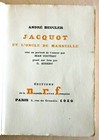 André Beucler, Jacquot et l’oncle de Marseille, portrait de Jean Cocteau, EO num