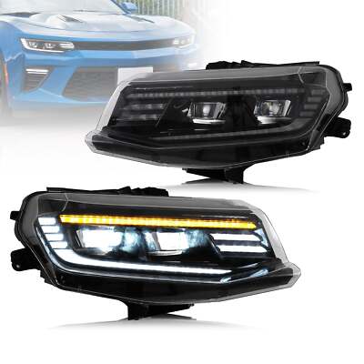 For 2016-2018 Chevrolet Camaro LT SS RS ZL LS LED Projector Headlights Animation