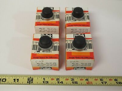 Lot of 4 New Pollak Push Button Cap Boot Threaded P/N 25-358 Replacement Part